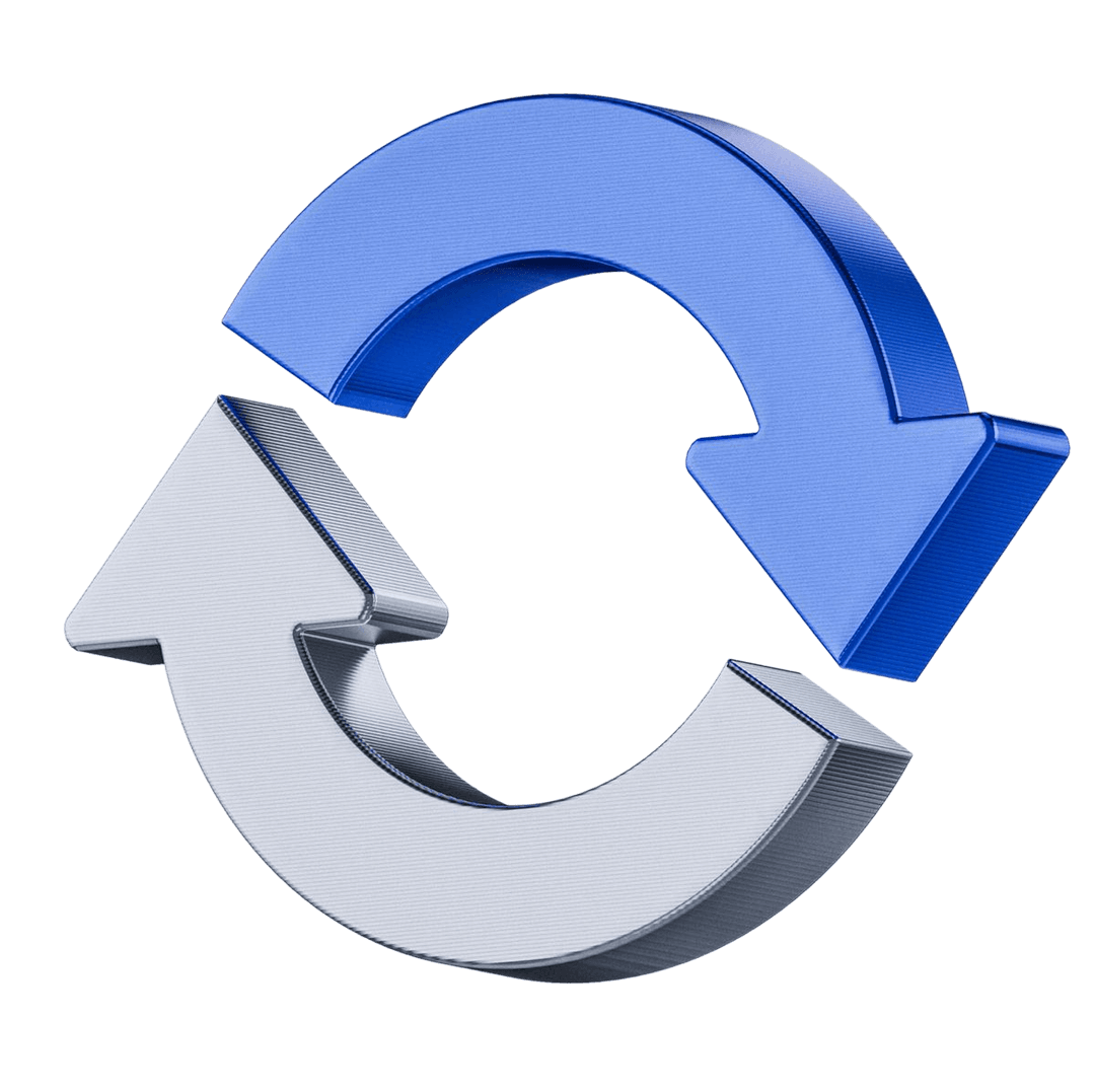 Exchange arrows illustration