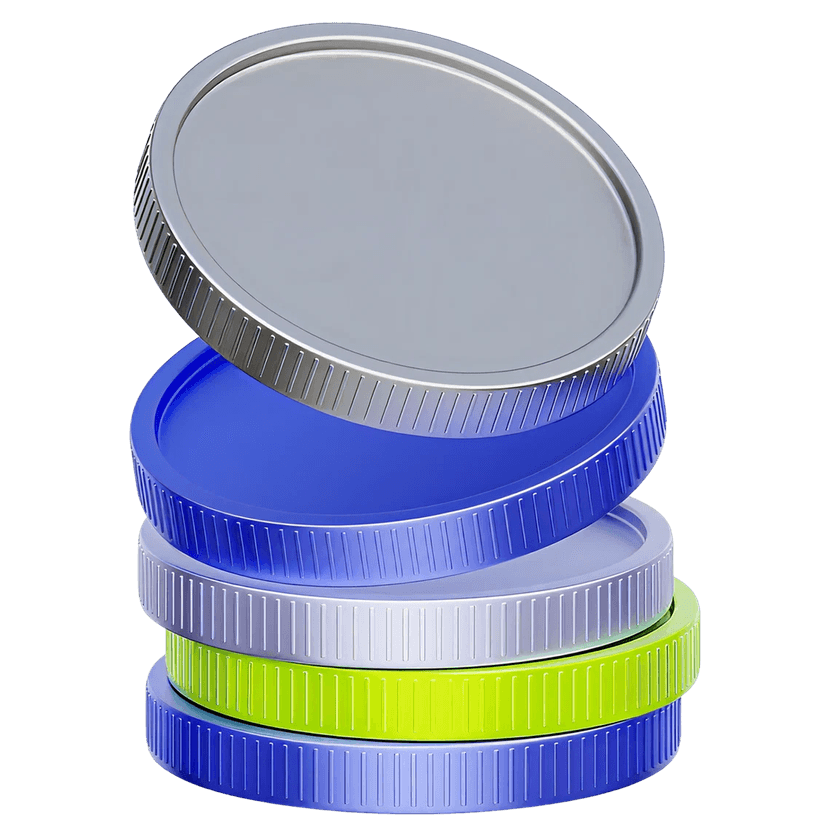 Stacked currency coins